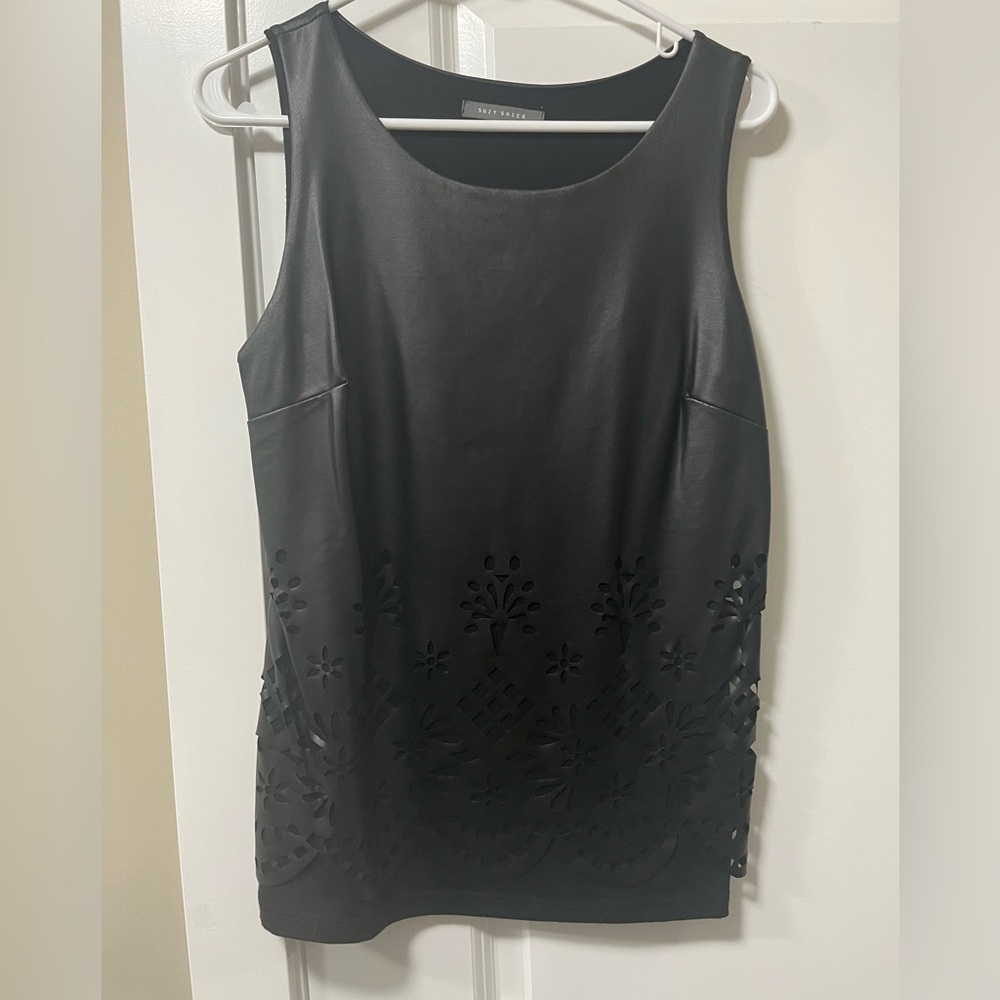Women Faux Leather top